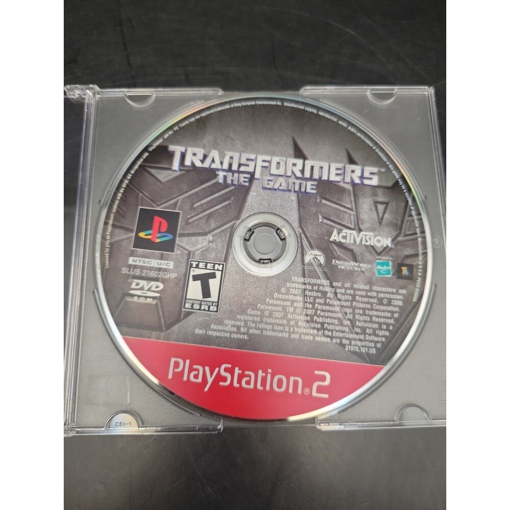 Transformers The Game PS2 Sony PlayStation 2 - Disc Only